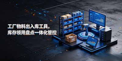 物料出入库台账工具主界面,物料档案、入库、领用、退料、盘点、需求预测等模块齐全,单机纯本地运行,数据全在本机。